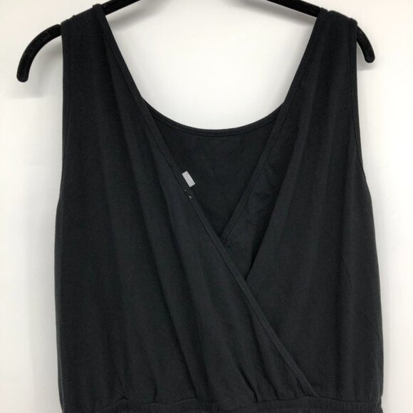 Calvin Klein Black Sleeveless Round Neck Surpliced Back Jumpsuit L - Picture 11 of 15